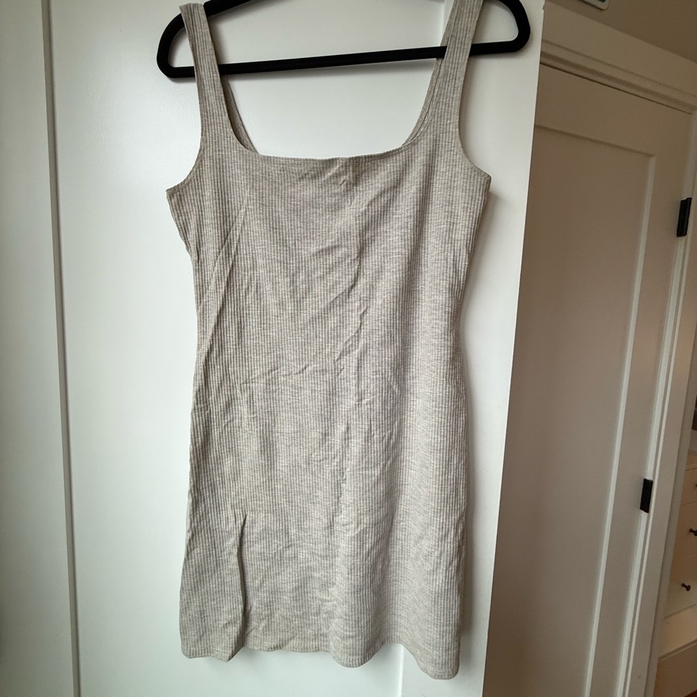 Reformation Jeans Cream Tank Top Mini Dress